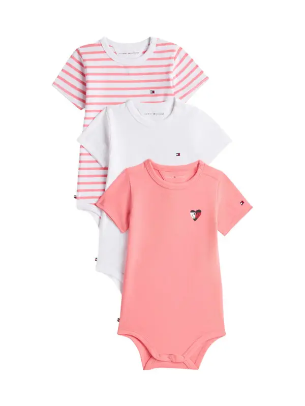 Tommy Hilfiger Tommy Hilfiger Set dječjih bodyja﻿ KN0KN02373 Ružičasta