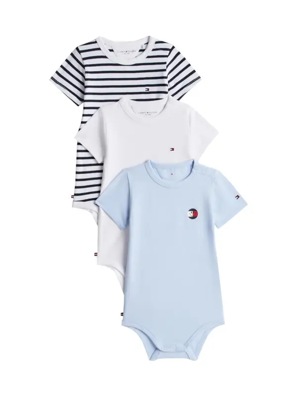 Tommy Hilfiger Tommy Hilfiger Set dječjih bodyja﻿ KN0KN02373 Svijetloplava