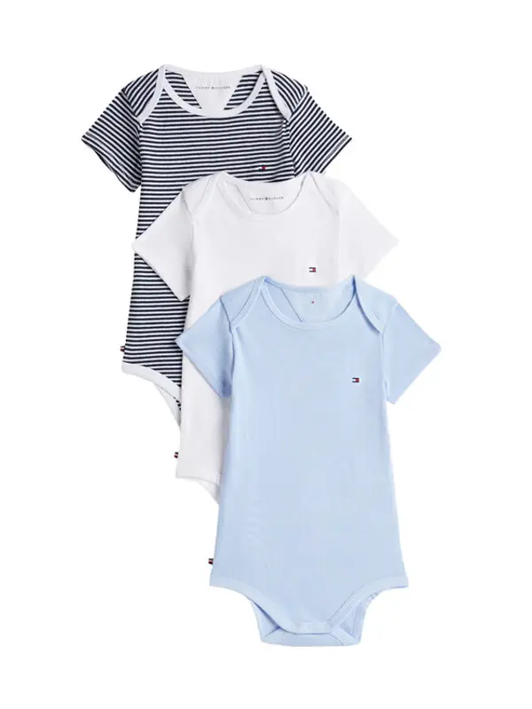 Tommy Hilfiger Tommy Hilfiger Set dječjih bodyja﻿ KN0KN02374 Svijetloplava