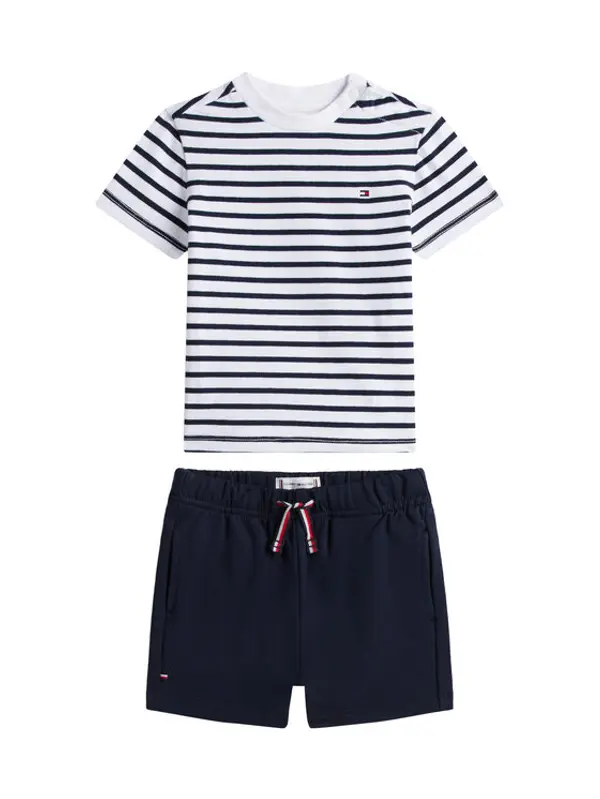 Tommy Hilfiger Tommy Hilfiger Set majica i hlače Essential KN0KN02379 Tamnoplava Regular Fit