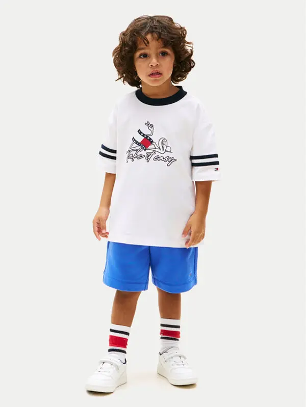 Tommy Hilfiger Tommy Hilfiger Set majica i hlače Wavy Flag KB0KB10410 Šarena Regular Fit
