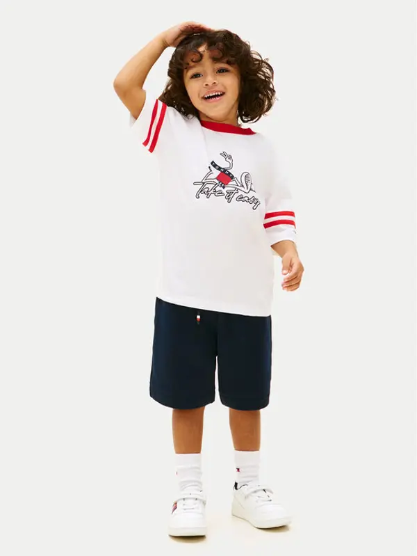 Tommy Hilfiger Tommy Hilfiger Set majica i hlače Wavy Flag KB0KB10410 Šarena Regular Fit