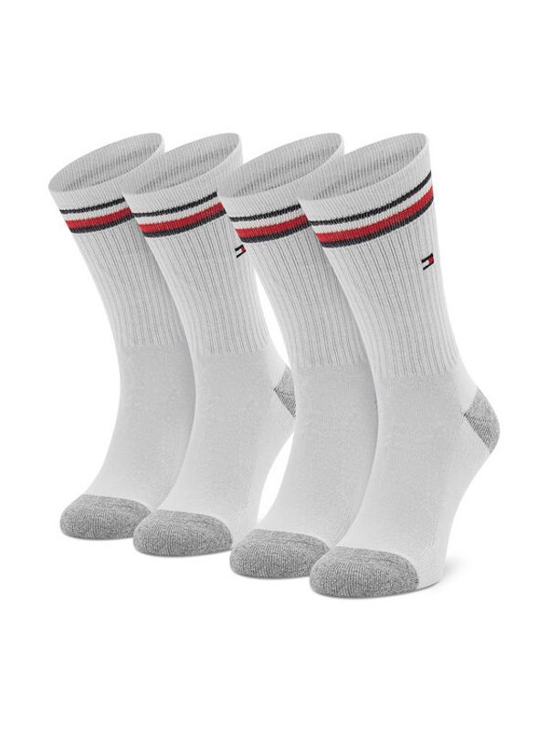 Tommy Hilfiger Tommy Hilfiger Set od 2 para dječjih visokih čarapa 100001500 Bijela