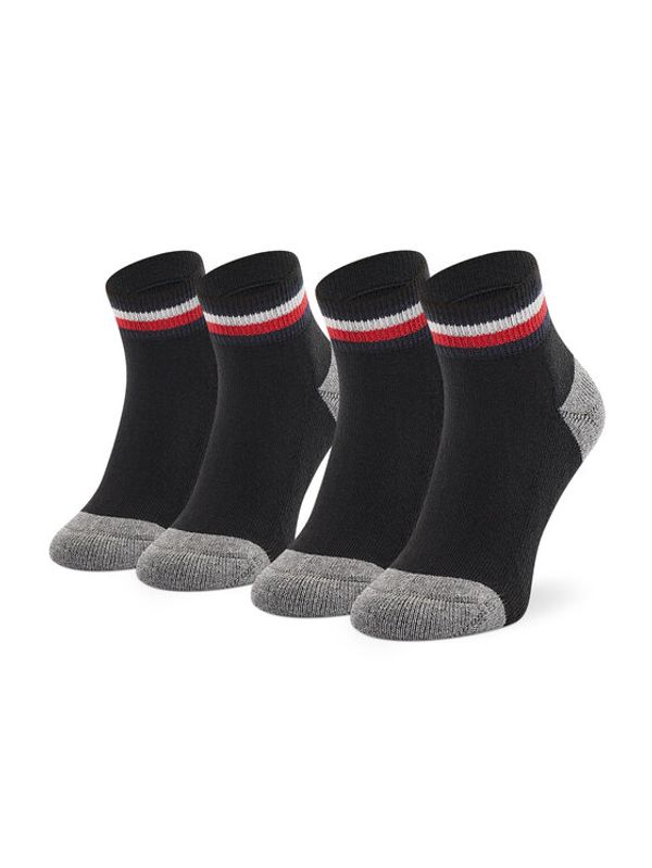 Tommy Hilfiger Tommy Hilfiger Set od 2 para dječjih visokih čarapa 100001501 Crna