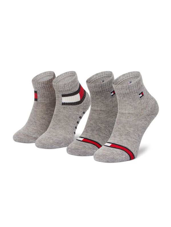 Tommy Hilfiger Tommy Hilfiger Set od 2 para dječjih visokih čarapa 100002319 Siva