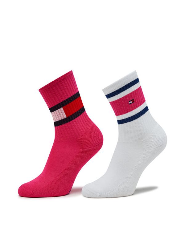 Tommy Hilfiger Tommy Hilfiger Set od 2 para dječjih visokih čarapa 394020001 Šarena