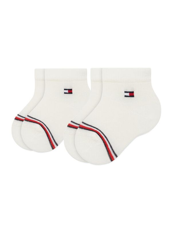 Tommy Hilfiger Tommy Hilfiger Set od 2 para dječjih visokih čarapa 701220516 Bijela