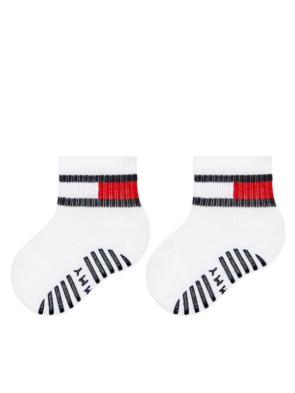 Tommy Hilfiger Tommy Hilfiger Set od 2 para dječjih visokih čarapa 701226500 Bijela