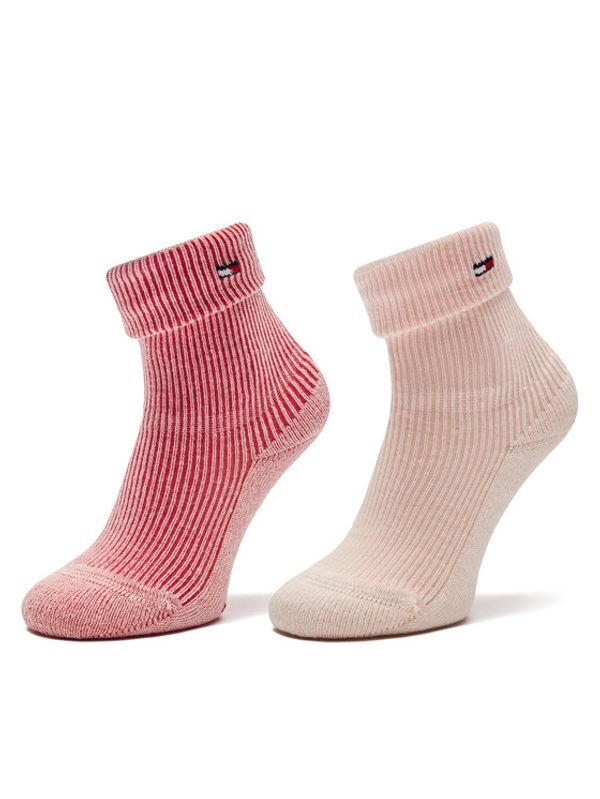 Tommy Hilfiger Tommy Hilfiger Set od 2 para dječjih visokih čarapa 701229882 Ružičasta