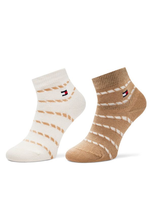 Tommy Hilfiger Tommy Hilfiger Set od 2 para dječjih visokih čarapa 701229883 Bež