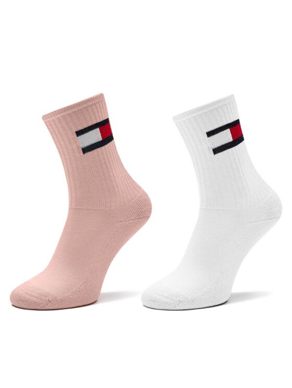 Tommy Hilfiger Tommy Hilfiger Set od 2 para dječjih visokih čarapa 701229940 Ružičasta