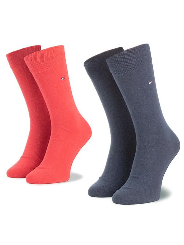 Tommy Hilfiger Tommy Hilfiger Set od 2 para muških visokih čarapa 371111 Tamnoplava