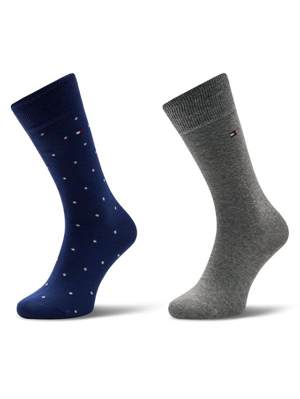 Tommy Hilfiger Tommy Hilfiger Set od 2 para muških visokih čarapa 701230780 Tamnoplava