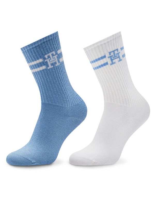 Tommy Hilfiger Tommy Hilfiger Set od 2 para ženskih visokih čarapa 701229864 Bijela