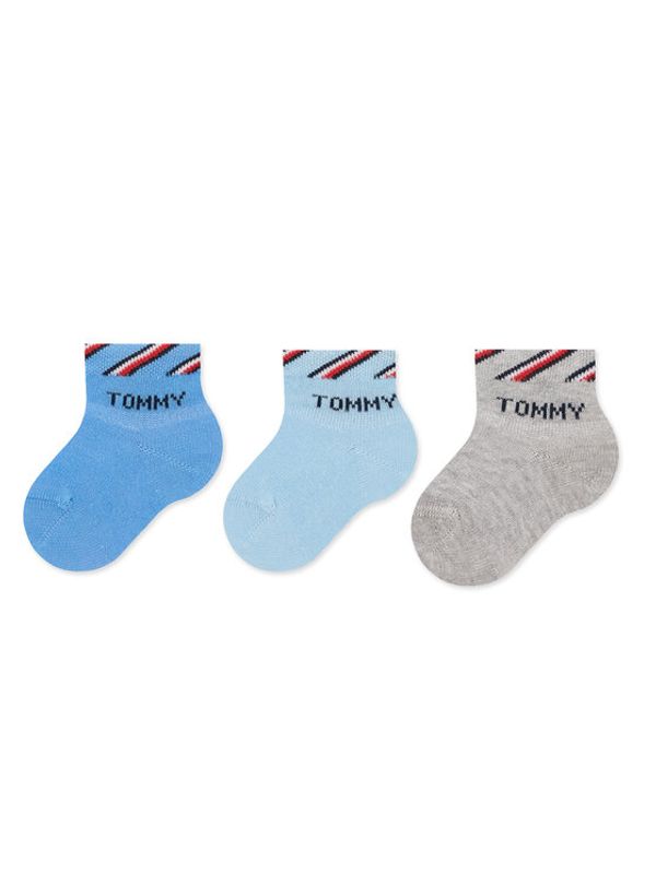 Tommy Hilfiger Tommy Hilfiger Set od 3 para dječjih visokih čarapa 701220277 Šarena
