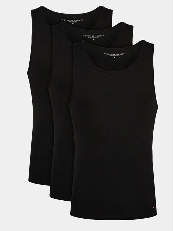 Tommy Hilfiger Tommy Hilfiger Set od 3 tank topa UM0UM03179 Crna Slim Fit