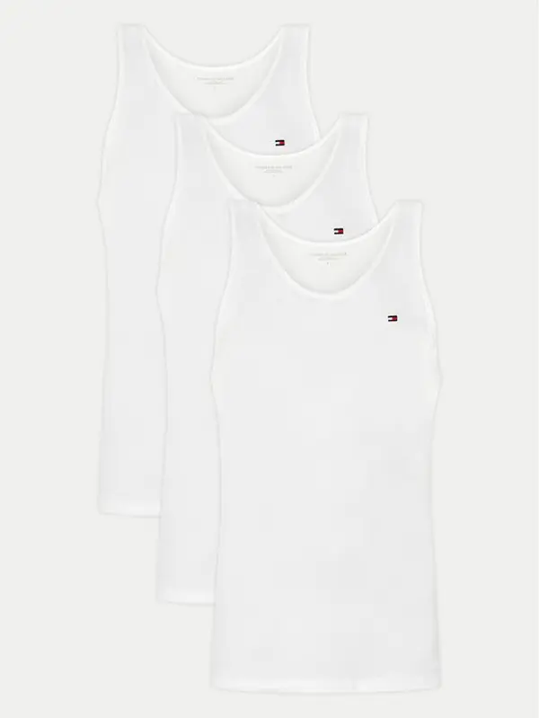Tommy Hilfiger Tommy Hilfiger Set potkošulja bez rukava﻿ UM0UM03387 Bijela Regular Fit