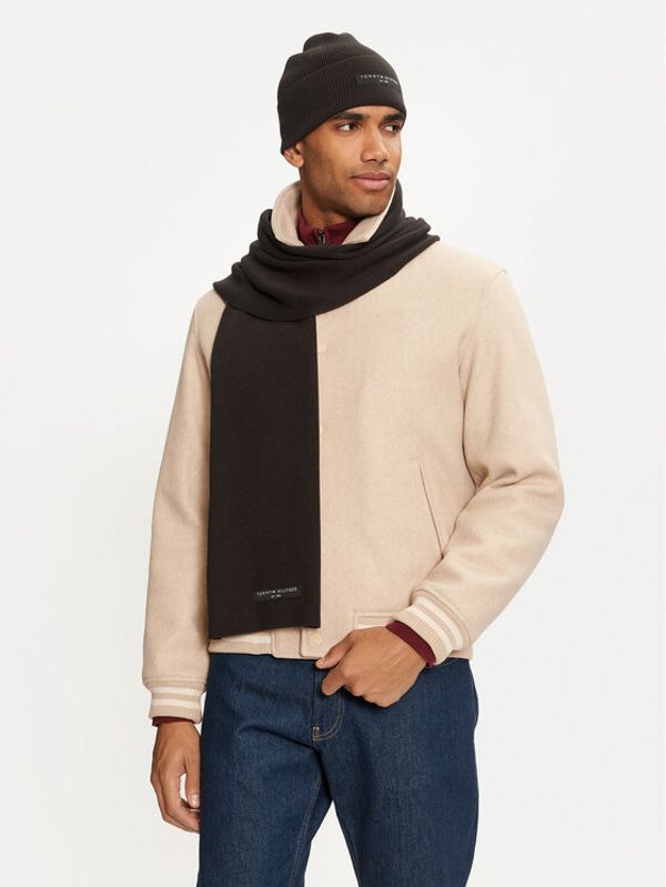 Tommy Hilfiger Tommy Hilfiger Set šal i kapa Th Foundation Beanie & Scarf Gp AM0AM13132 Crna