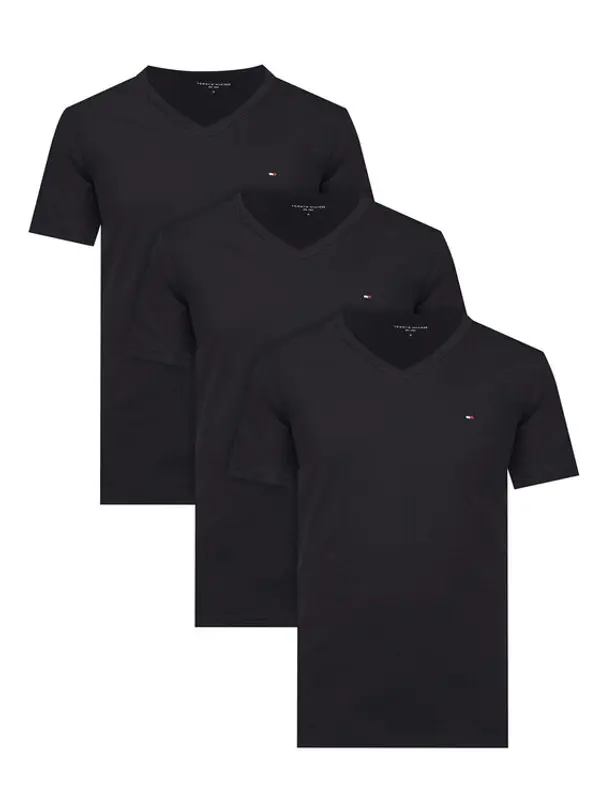 Tommy Hilfiger Tommy Hilfiger Set t-shirt majica﻿ UM0UM03637 Crna Regular Fit