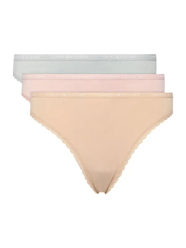 Tommy Hilfiger Tommy Hilfiger Set tanga gaćica﻿ UW0UW05954 Šarena