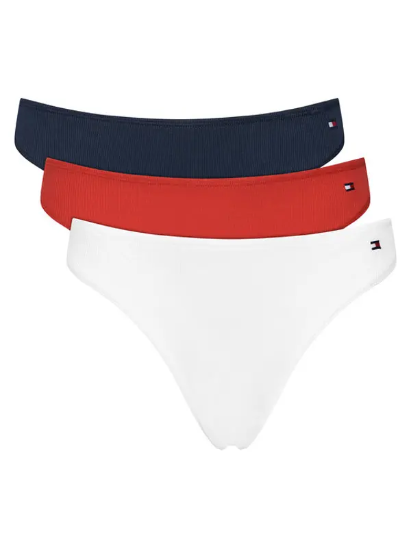 Tommy Hilfiger Tommy Hilfiger Set tanga gaćica﻿ UW0UW06129 Šarena
