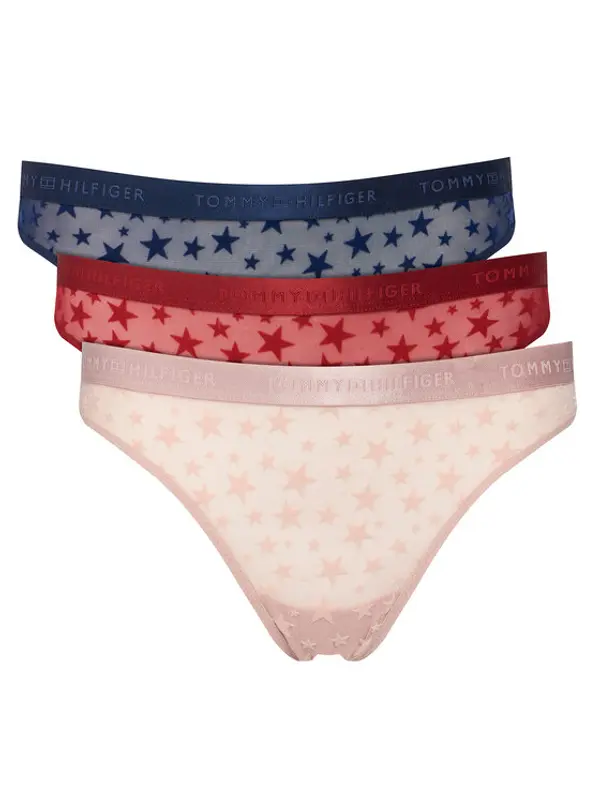 Tommy Hilfiger Tommy Hilfiger Set tanga gaćica﻿ UW0UW06135 Šarena