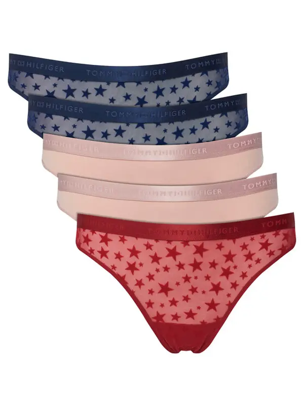 Tommy Hilfiger Tommy Hilfiger Set tanga gaćica﻿ UW0UW06136 Šarena