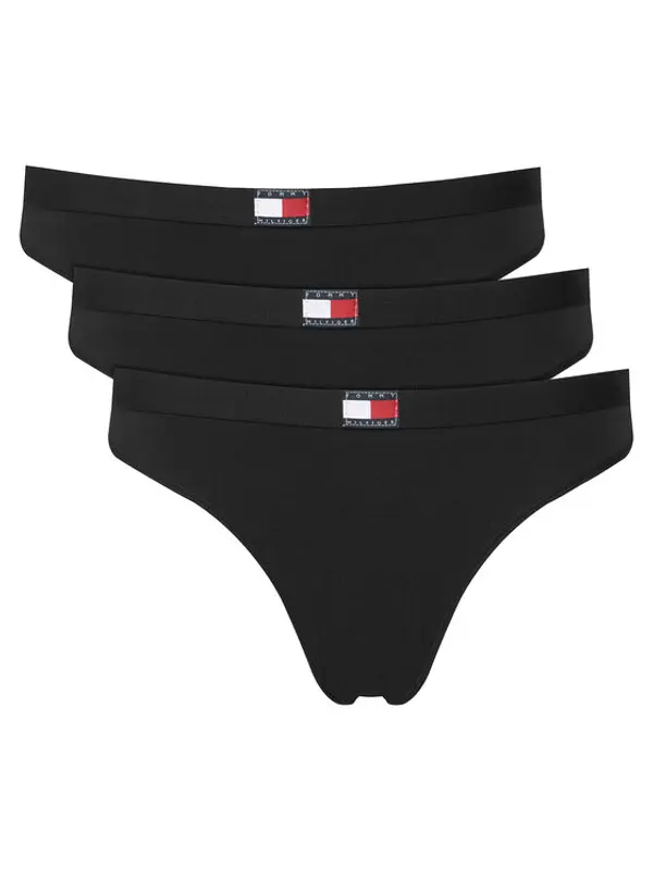 Tommy Hilfiger Tommy Hilfiger Set tanga gaćica﻿ UW0UW06139 Crna