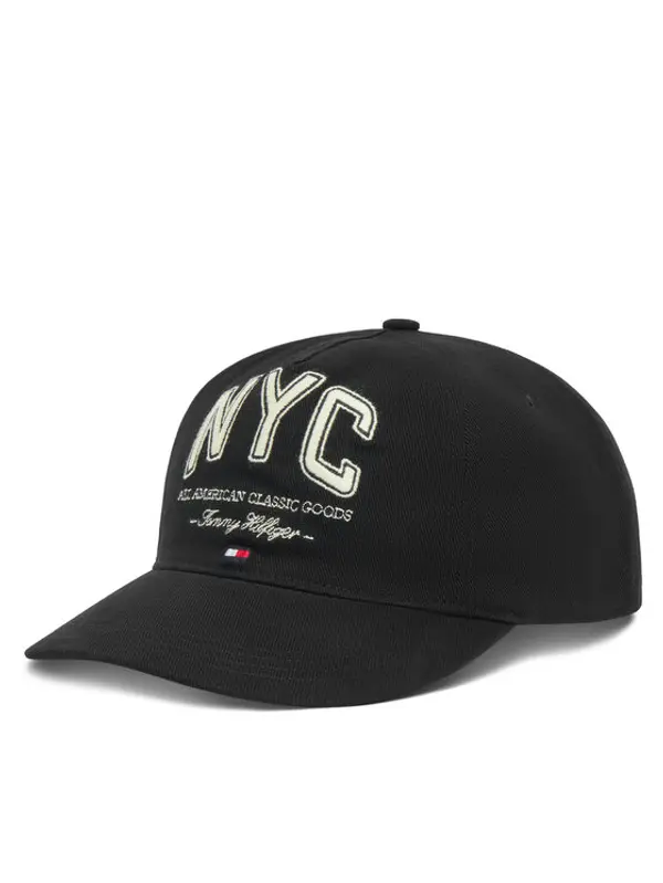 Tommy Hilfiger Tommy Hilfiger Šilterica Flag Seasonal 5 Panel AM0AM13562 Crna