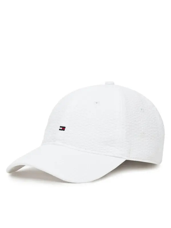 Tommy Hilfiger Tommy Hilfiger Šilterica Flag Seersucker 6 Panel AM0AM13427 Bijela