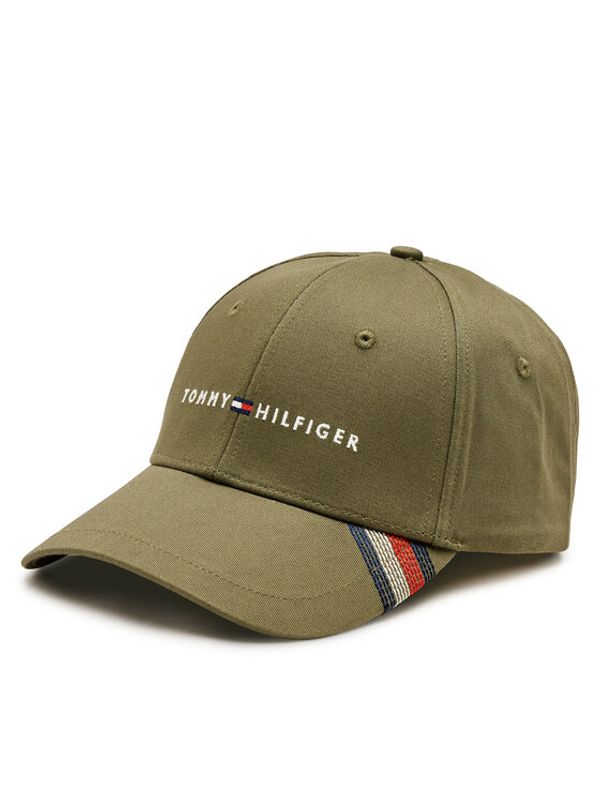 Tommy Hilfiger Tommy Hilfiger Šilterica Foundation Cotton 6 Panel Cap AM0AM12532 Kaki