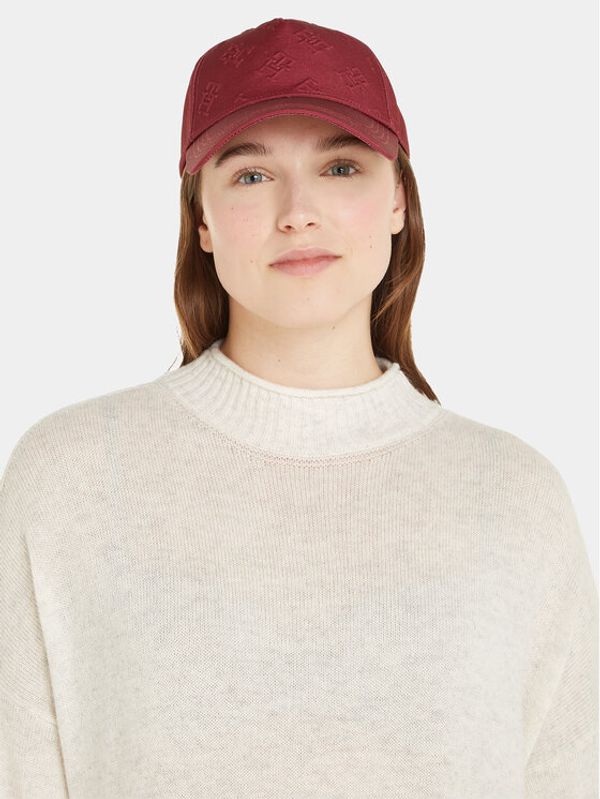 Tommy Hilfiger Tommy Hilfiger Šilterica Monogram Debossed Cap AW0AW15328 Crvena