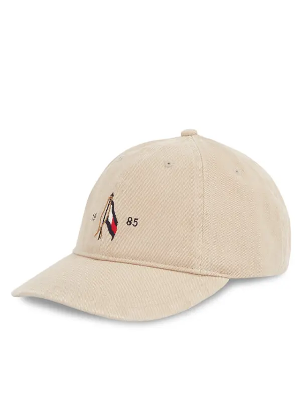 Tommy Hilfiger Tommy Hilfiger Šilterica Seasonal Flag Wash 6 Panel Cap AM0AM13348 Bež