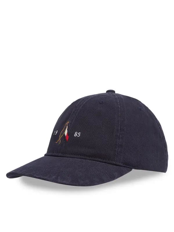 Tommy Hilfiger Tommy Hilfiger Šilterica Seasonal Flag Wash 6 Panel Cap AM0AM13348 Tamnoplava