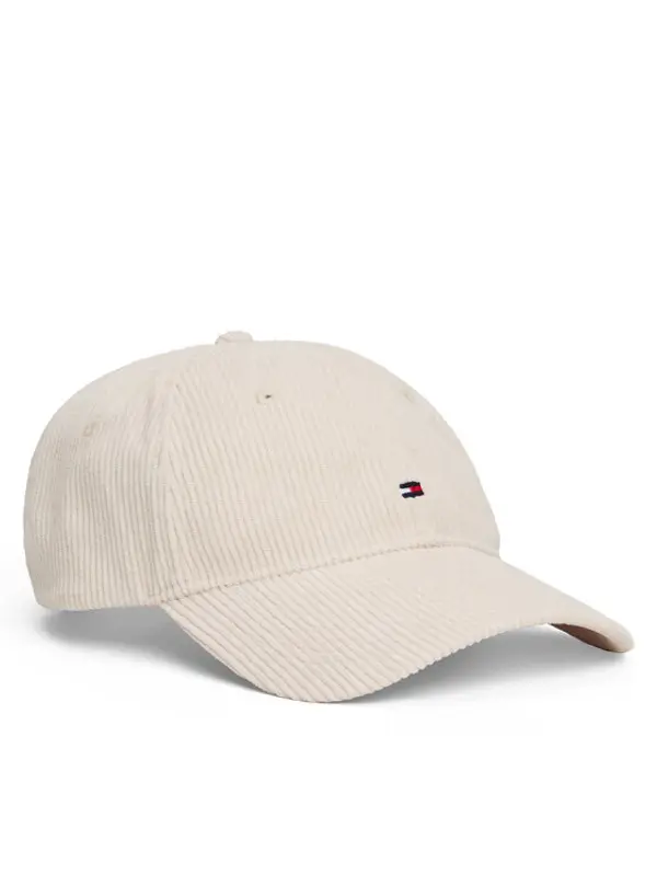 Tommy Hilfiger Tommy Hilfiger Šilterica Th Flag 6 Panel Cord Cap AM0AM13583 Écru