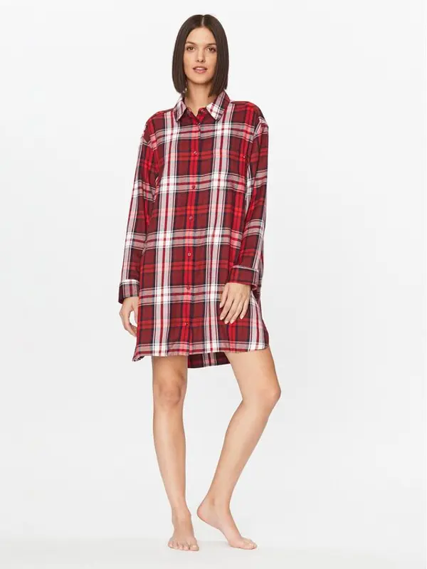 Tommy Hilfiger Tommy Hilfiger Spavaćica UW0UW04874 Crvena Relaxed Fit