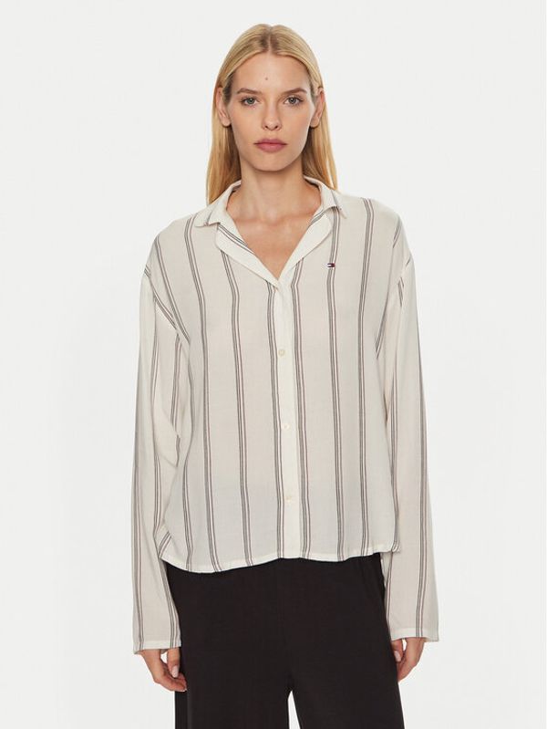 Tommy Hilfiger Tommy Hilfiger Spavaćiće UW0UW05614 Écru Relaxed Fit