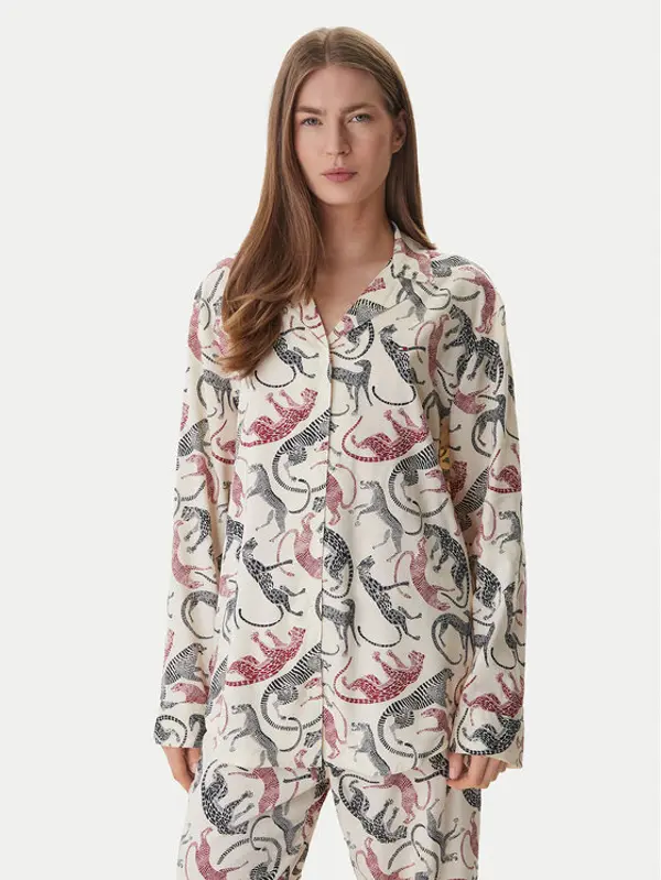 Tommy Hilfiger Tommy Hilfiger Spavaćiće UW0UW06243 Écru