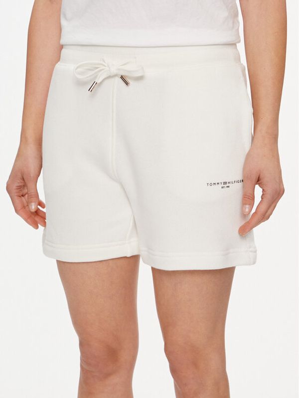 Tommy Hilfiger Tommy Hilfiger Sportske kratke hlače 1985 WW0WW38348 Écru