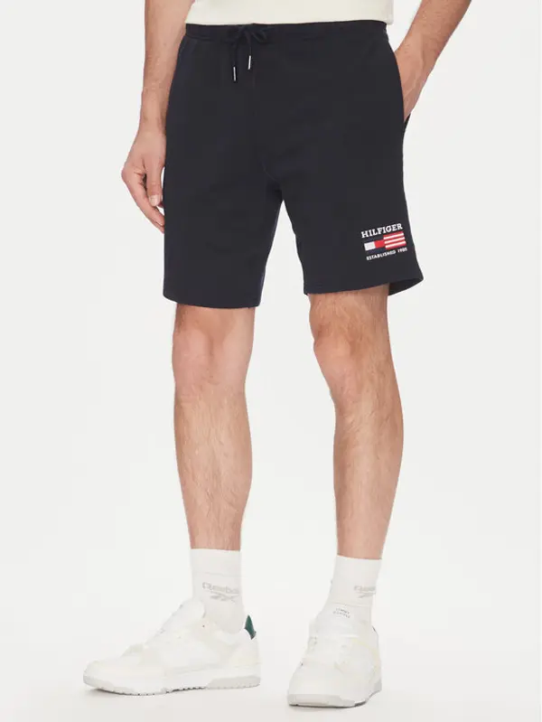Tommy Hilfiger Tommy Hilfiger Sportske kratke hlače American MW0MW39862 Tamnoplava Regular Fit