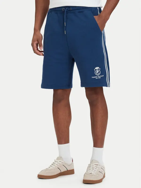 Tommy Hilfiger Tommy Hilfiger Sportske kratke hlače Crest Embroidery MW0MW42878 Plava Relaxed Fit