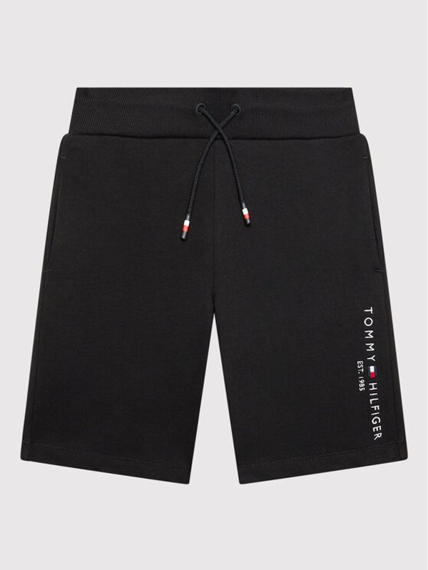 Tommy Hilfiger Tommy Hilfiger Sportske kratke hlače Essential KB0KB07116 Crna Regular Fit