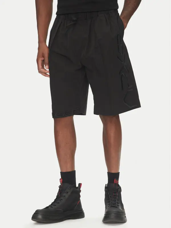 Tommy Hilfiger Tommy Hilfiger Sportske kratke hlače F1 Movie MW0MW42080 Crna Relaxed Fit