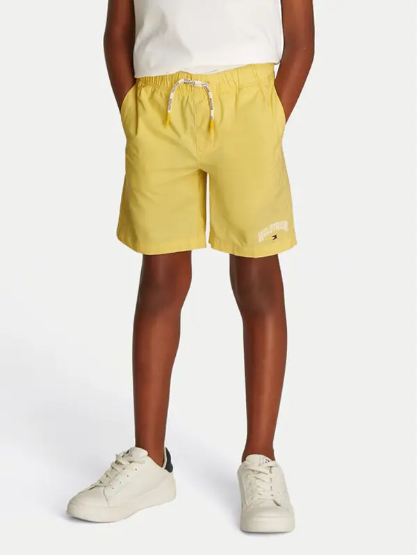 Tommy Hilfiger Tommy Hilfiger Sportske kratke hlače KB0KB09642 Žuta Regular Fit