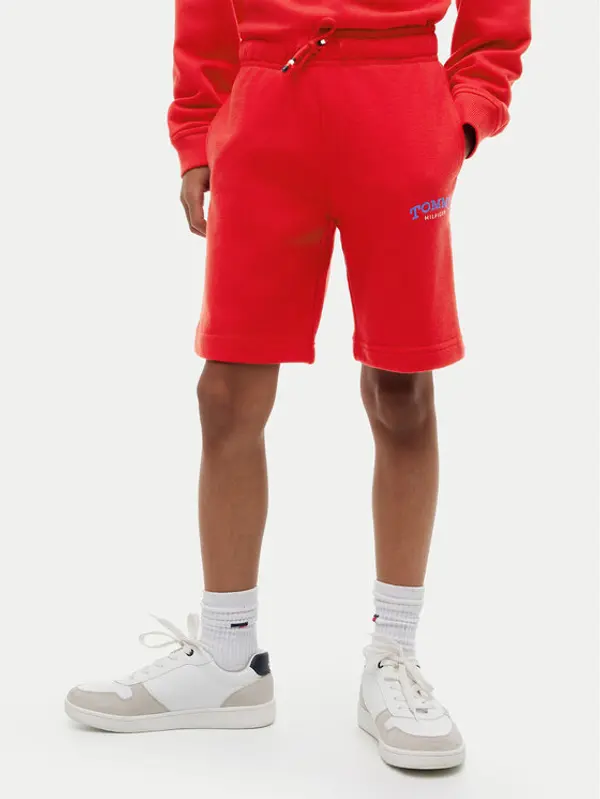Tommy Hilfiger Tommy Hilfiger Sportske kratke hlače KB0KB10242 Svijetlo crvena Regular Fit