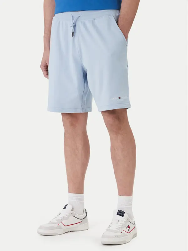 Tommy Hilfiger Tommy Hilfiger Sportske kratke hlače Logo MW0MW43068 Svijetloplava Regular Fit