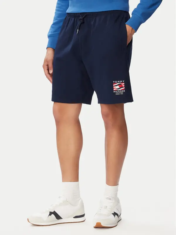Tommy Hilfiger Tommy Hilfiger Sportske kratke hlače Rwb MW0MW43384 Tamnoplava Regular Fit