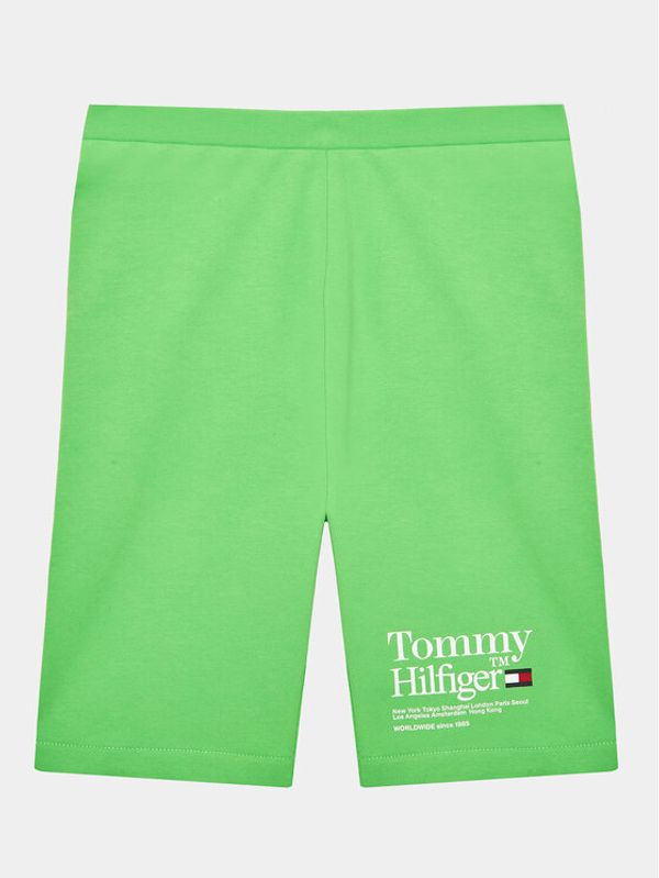 Tommy Hilfiger Tommy Hilfiger Sportske kratke hlače Timeless KG0KG07253 D Zelena Slim Fit