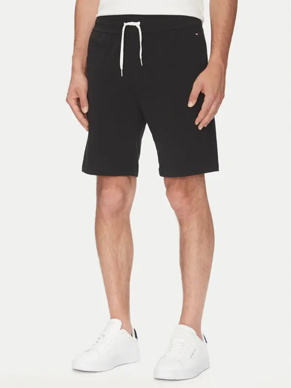 Tommy Hilfiger Tommy Hilfiger Sportske kratke hlače UM0UM03364 Crna Regular Fit