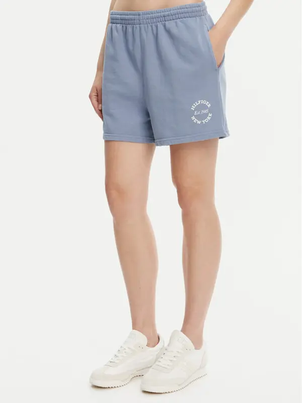 Tommy Hilfiger Tommy Hilfiger Sportske kratke hlače UW0UW05794 Plava Regular Fit